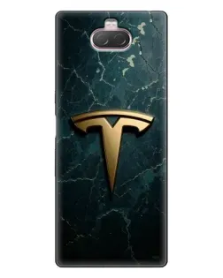Чехол для Sony Xperia 10 с картинкой «Мраморная Tesla Gold» Чехол для Sony Xperia 10 с картинкой «Мраморная Tesla Gold»