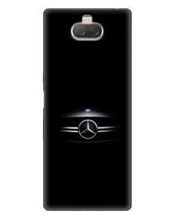 Чехол для Sony Xperia 10 с картинкой «Mercedes — абстрактные линии»