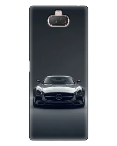 Чехол для Sony Xperia 10 с картинкой «Mercedes на черном»