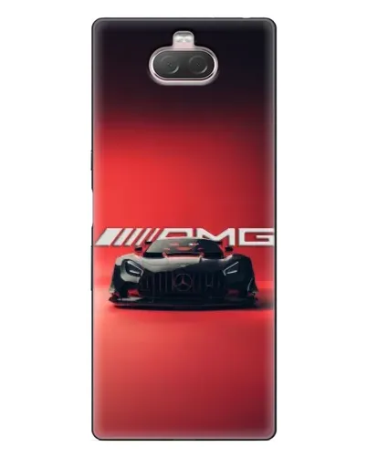 Чехол для Sony Xperia 10 с картинкой «Mercedes AMG — красная линия»
