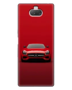 Чехол для Sony Xperia 10 с картинкой «Красный Mercedes AMG»
