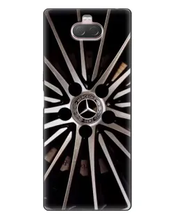 Чехол для Sony Xperia 10 с картинкой «Диск Mercedes»
