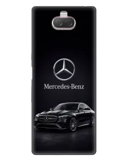 Чехол для Sony Xperia 10 с картинкой «Mercedes — решетка радиатора»