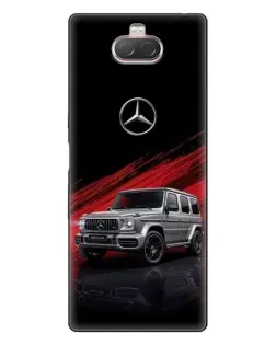 Чехол для Sony Xperia 10 с картинкой «Mercedes G-Class красный»
