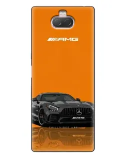 Чехол для Sony Xperia 10 с картинкой «Оранжевый Mercedes AMG»