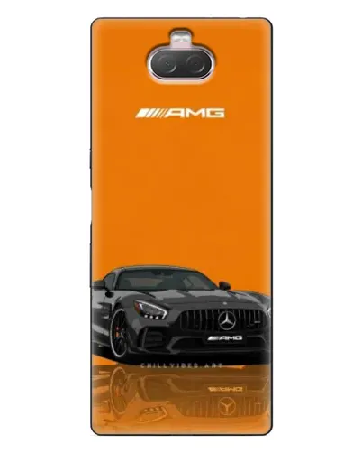 Чехол для Sony Xperia 10 с картинкой «Оранжевый Mercedes AMG»