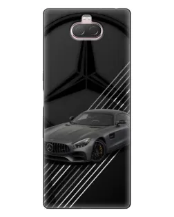 Чехол для Sony Xperia 10 с картинкой «Mercedes AMG — графика»