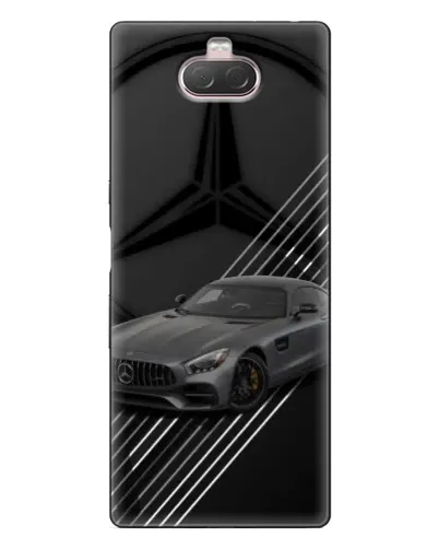 Чехол для Sony Xperia 10 с картинкой «Mercedes AMG — графика»