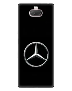 Чехол для Sony Xperia 10 с картинкой «Mercedes классический лого»