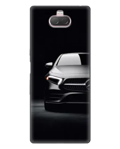 Чехол для Sony Xperia 10 с картинкой «Свет фар Mercedes»
