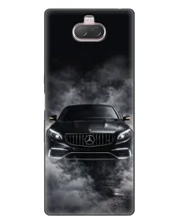 Чехол для Sony Xperia 10 с картинкой «Mercedes в дыму»