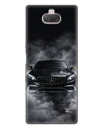 Чехол для Sony Xperia 10 с картинкой «Mercedes в дыму»