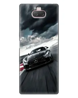 Чехол для Sony Xperia 10 с картинкой «Гоночный Mercedes AMG»