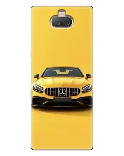 Чехол для Sony Xperia 10 с картинкой «Желтый Mercedes GT»