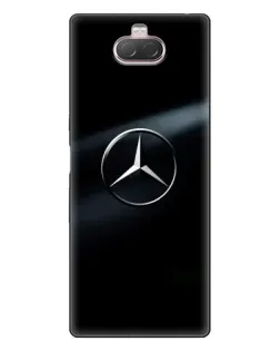 Чехол для Sony Xperia 10 с картинкой «Mercedes на металле» Чехол для Sony Xperia 10 с картинкой «Mercedes на металле»