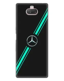 Чехол для Sony Xperia 10 с картинкой «Спортивные линии Mercedes» Чехол для Sony Xperia 10 с картинкой «Спортивные линии Mercedes»