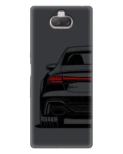 Чехол для Sony Xperia 10 с картинкой «Задняя часть Audi — арт»