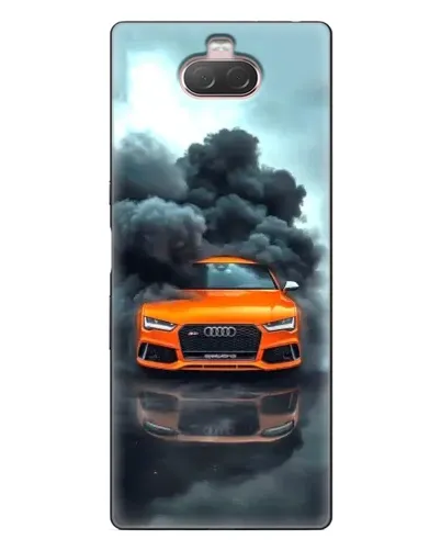 Чехол для Sony Xperia 10 с картинкой «Audi в облаках дыма» Чехол для Sony Xperia 10 с картинкой «Audi в облаках дыма»