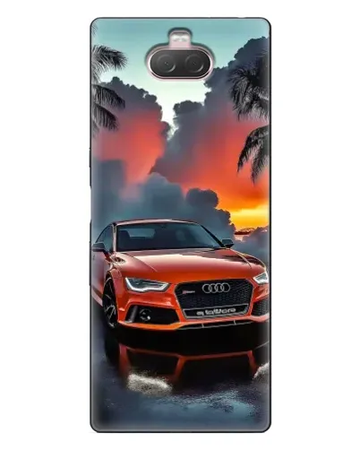 Чехол для Sony Xperia 10 с картинкой «Audi — закат» Чехол для Sony Xperia 10 с картинкой «Audi — закат»