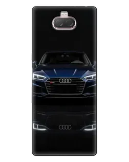 Чехол для Sony Xperia 10 с картинкой «Audi — ночное отражение»