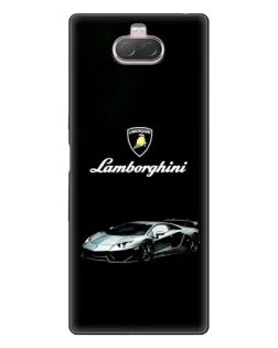 Чехол для Sony Xperia 10 с картинкой «Логотип Lamborghini классика»
