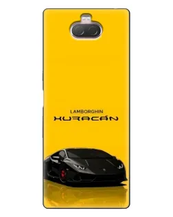 Чехол для Sony Xperia 10 с картинкой «Lamborghini Huracan черный»