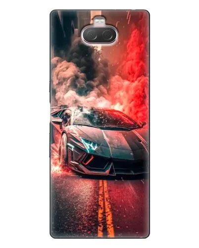 Чехол для Sony Xperia 10 с картинкой «Lamborghini красный дым» Чехол для Sony Xperia 10 с картинкой «Lamborghini красный дым»
