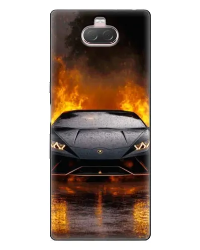 Чехол для Sony Xperia 10 с картинкой «Lamborghini в огне» Чехол для Sony Xperia 10 с картинкой «Lamborghini в огне»