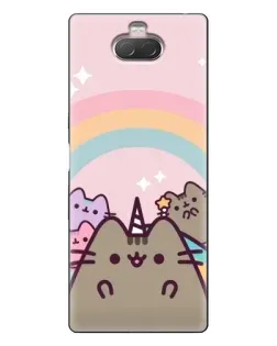 Чехол для Sony Xperia 10 с картинкой «Единорог Pusheen»