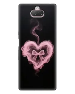 Чехол для Sony Xperia 10 с картинкой «Дымчатое сердце»