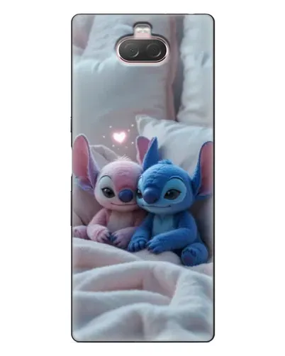 Чехол для Sony Xperia 10 с картинкой «Плюшевые Стич Ангел»