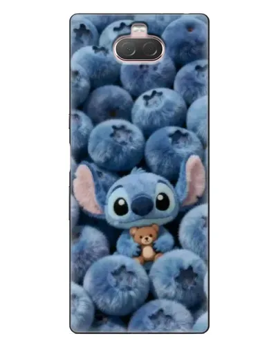 Чехол для Sony Xperia 10 с картинкой «Стич и голубика»