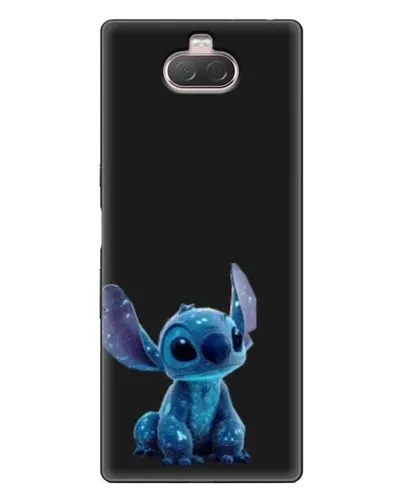 Чехол для Sony Xperia 10 с картинкой «Стич на черном»