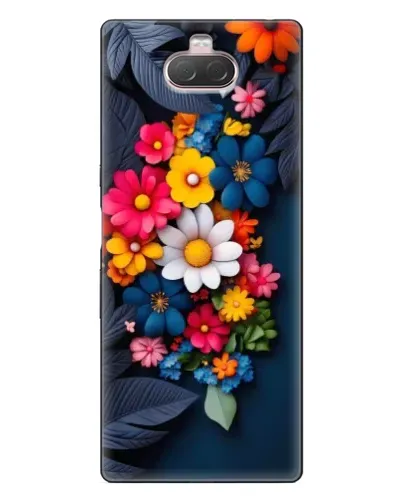 Чехол для Sony Xperia 10 с картинкой «Цветочная феерия»