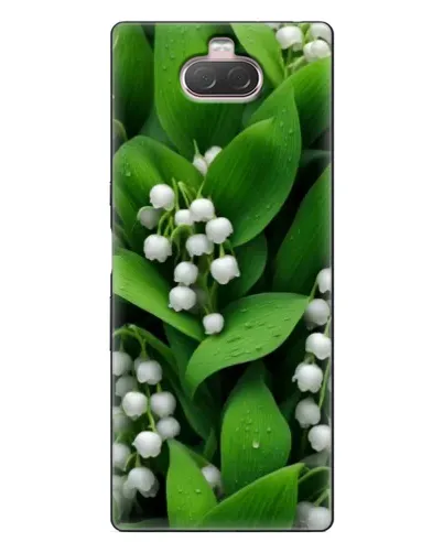 Чехол для Sony Xperia 10 с картинкой «Ландыши в зелени»