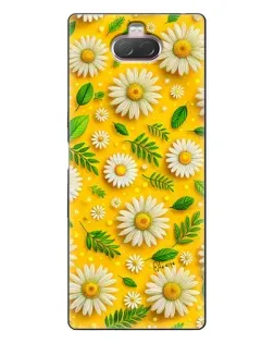 Чехол для Sony Xperia 10 с картинкой «Ромашковое солнце»