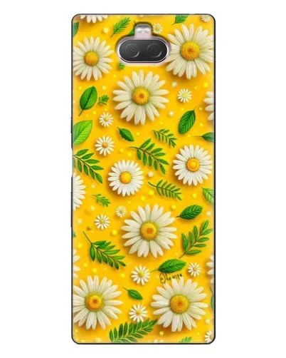 Чехол для Sony Xperia 10 с картинкой «Ромашковое солнце»