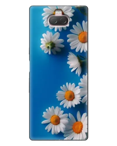 Чехол для Sony Xperia 10 с картинкой «Белоснежные маргаритки»