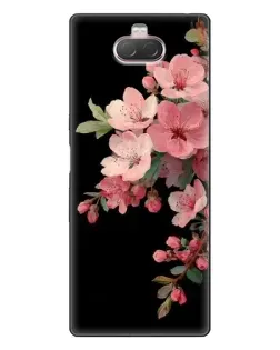 Чехол для Sony Xperia 10 с картинкой «Розовая ветка сакуры»