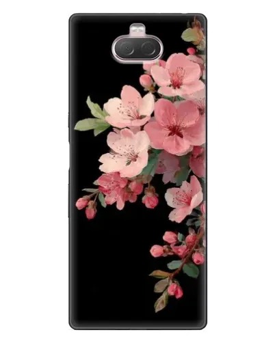 Чехол для Sony Xperia 10 с картинкой «Розовая ветка сакуры»