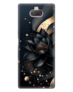 Чехол для Sony Xperia 10 с картинкой «Черный лотос»