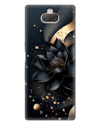 Чехол для Sony Xperia 10 с картинкой «Черный лотос»