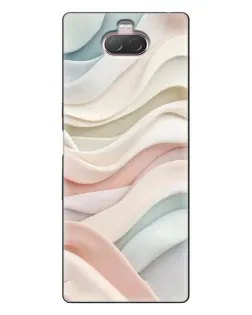 Чехол для Sony Xperia 10 с картинкой «Пастельные нежные волны»