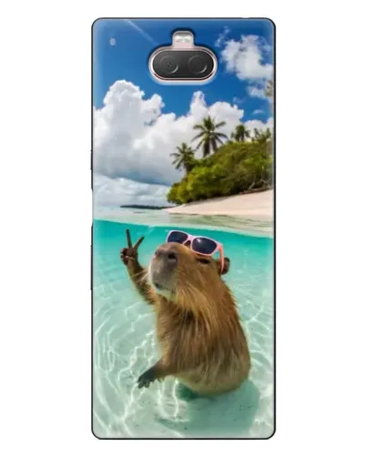 Чехол для Sony Xperia 10 с картинкой «Капибара на море» Чехол для Sony Xperia 10 с картинкой «Капибара на море»