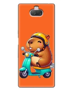 Чехол для Sony Xperia 10 с картинкой «Капибара на скутере» Чехол для Sony Xperia 10 с картинкой «Капибара на скутере»