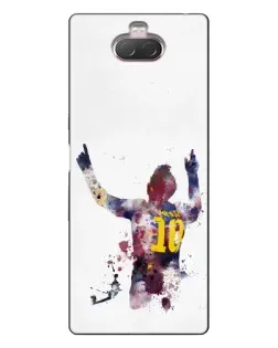 Чехол для Sony Xperia 10 с картинкой «Акварельный Месси Барселона» Чехол для Sony Xperia 10 с картинкой «Акварельный Месси Барселона»
