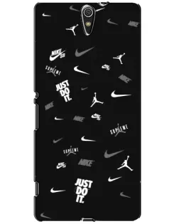 Чохол для Sony Xperia C5 Ultra (E5533, E5563, E5506, E5553) з картинкою «Nike Black Pattern» Чохол для Sony Xperia C5 Ultra (E5533, E5563, E5506, E5553) з картинкою «Nike Black Pattern»