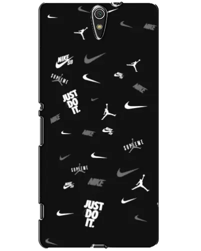 Чехол для Sony Xperia C5 Ultra (E5533, E5563, E5506, E5553) с картинкой «Nike Black Pattern» Чехол для Sony Xperia C5 Ultra (E5533, E5563, E5506, E5553) с картинкой «Nike Black Pattern»
