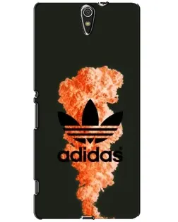 Чохол для Sony Xperia C5 Ultra (E5533, E5563, E5506, E5553) з картинкою «Помаранчевий дим Adidas»
