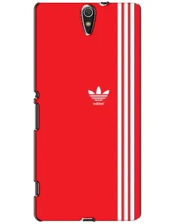 Чохол для Sony Xperia C5 Ultra (E5533, E5563, E5506, E5553) з картинкою «Червоний мінімалізм Adidas»